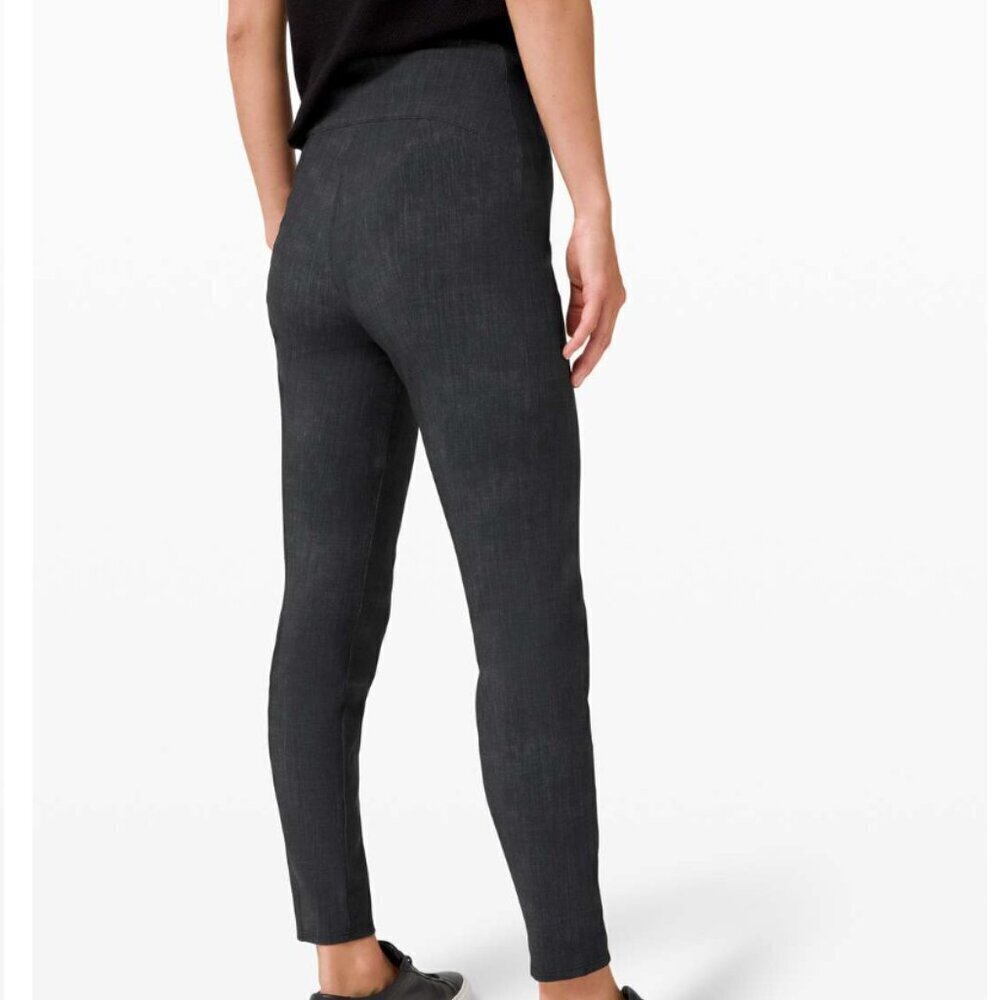Lululemon Here to There High-Rise 7/8 Pant Crosshatch Texture Black Multi Black - Picture 7 of 7